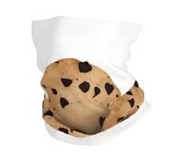 Cache-cou en forme de biscuit aux pépites de chocolat, protection UV, masque rafraîchissant pour homme et femme, coupe-vent, écharpe, bandana respirant, idéal pour les sports de plein air comme le ski