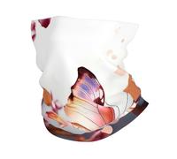 Cache-cou fleuri à motif papillon, protection UV, masque rafraîchissant pour homme et femme, coupe-vent, écharpe, bandana respirant, idéal pour les sports de plein air comme le ski, la randonnée et le