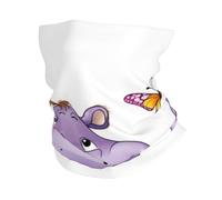 Cache-cou papillon et hippopotame, protection UV, masque rafraîchissant pour homme et femme, coupe-vent, écharpe, bandana respirant, idéal pour les sports de plein air comme le ski, la randonnée et le