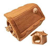 Cachette Chat Niche Doudou Chaude Douce | Nacelle Fermée pour Petit Animal, Lapin, Sommeil Confortable | Parfaite pours Intérieur, Salon, Chambre, Balcon, Espace Douillet