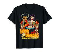 Cachonda Caníbales de la Isla Ghoul Tiki Máscara Sexy Pinup Girl Camiseta