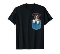 Cachorro alemán de Pelo Corto en un Bolsillo Camiseta
