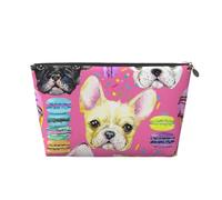 Cachorro Bulldog Francés Acuarela, Bolsa de artículos de tocador Bolsa de Maquillaje Bolsa de cosméticos Bolsa de artículos de tocador de Viaje portátil