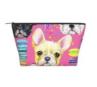 Cachorro Bulldog Francés Acuarela, Bolsa de artículos de tocador Bolsa de Maquillaje Bolsa de cosméticos Bolsa de artículos de tocador de Viaje portátil