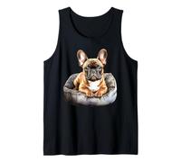 Cachorro Bulldog Francés en Cama Camiseta sin Mangas