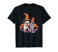 Cachorro Bulldog Halloween Camiseta