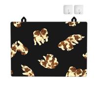 Cachorro Cavalier, Protector de encimera de Cocina Antideslizante y Absorbente de Goma TPU de 72 x 52 cm