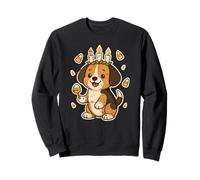 Cachorro con Corona de Vela y maíz Dulce Sudadera