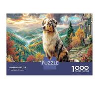 Cachorro Corriendo Puzzles Imposible,desafío para Adultos Animales Juego Educativo 1000 Piezas Obra De Arte De Juego De para Adultos, Regalos A Partir De 14 Años 70x50cm/1000pcs