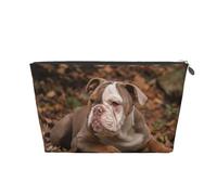 Cachorro de Bulldog Americano, Bolsa de artículos de tocador Bolsa de Maquillaje Bolsa de cosméticos Bolsa de artículos de tocador de Viaje portátil
