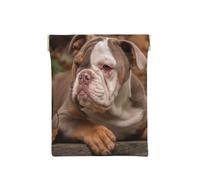 Cachorro de Bulldog Americano, Squeeze Top Wallet Bolsa de Almacenamiento para Mujer Monedero pequeño Bolsa de Cambio