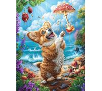 Cachorro de Chihuahua con Globo Puzzle 300 Piezas Familiar Pasatiempo Cuento de Hadas acompañante mágico Rompecabezas 3D para Familia Juguete Educativo Construir Maquetas Aliviar Estrés 300 PCS