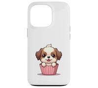 Cachorro de Dibujos Animados en un Cupcake Wrapper Ilustración Diseño Carcasa para iPhone 13 Pro