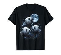 Cachorro de Panda Aullando en la Luna Camiseta