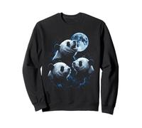 Cachorro de Panda Aullando en la Luna Sudadera