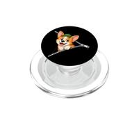 Cachorro de Pembroke galés con Cremallera para Perros Corgi PopSockets PopGrip para MagSafe