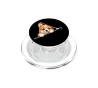 Cachorro de Pembroke galés con Cremallera para Perros Corgi PopSockets PopGrip para MagSafe