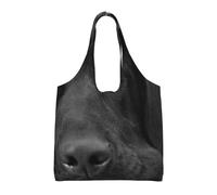 Cachorro de perro labrador negro, lindo perro,Bolsas de mano reutilizables, bolsas de supermercado, bolso de hombro de lona de gran capacidad