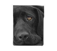 Cachorro de Perro Labrador Negro, Lindo Perro,Funda de Cuero PU para portátil, Funda para portátil, Funda para portátil, maletín para Tableta