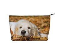Cachorro de Perro Perezoso Estampado,Neceser de Pana, Neceser de Maquillaje portátil, Neceser de Viaje