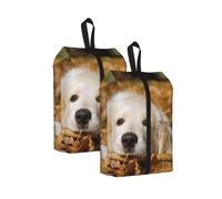 Cachorro de Perro Perezoso Impreso， Bolsas de Viaje para Zapatos (Paquete de 2), Bolsas Impermeables para Guardar Zapatos, Organizador de Zapatos para Viajes y hogar.