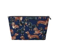 Cachorro de Perro Salchicha, Bolsa de artículos de tocador Bolsa de Maquillaje Bolsa de cosméticos Bolsa de artículos de tocador de Viaje portátil