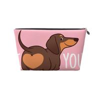 Cachorro De Perro Salchicha, Bolsa de artículos de tocador Bolsa de Maquillaje Bolsa de cosméticos Bolsa de artículos de tocador de Viaje portátil