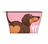Cachorro De Perro Salchicha, Bolsa de artículos de tocador Bolsa de Maquillaje Bolsa de cosméticos Bolsa de artículos de tocador de Viaje portátil