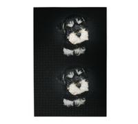 Cachorro de Schnauzer Miniatura, Rompecabezas de 1000 Piezas, Rompecabezas de Madera para Toda la Familia, decoración de Pared para Adultos y Adolescentes.