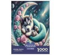 Cachorro Dormido Puzzle 1000 Piezas, Juego Educativo, Desafío, Clásicos para Adultos Y Niños A Partir De 12 Años Imposible Rompecabezas - Obra De Arte 38x26cm/1000pcs