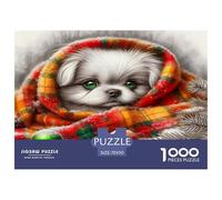 Cachorro frío Puzzle De 1000 Piezas, Juego Educativo, Desafío, para Adultos Y Niños Mayores De 12 Años Imposible Rompecabezas - Obra De Arte 70x50cm/1000pcs
