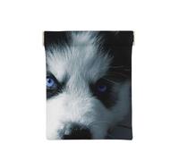 Cachorro Husky, Squeeze Top Wallet Bolsa de Almacenamiento para Mujer Monedero pequeño Bolsa de Cambio