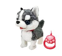 Cachorro interactivo que habla cantando con la cola que mueve y lame la lengua, perfecto para niños (negro, 28 cm)