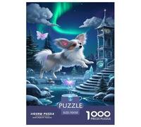 Cachorro Papillon Puzzles Imposible,desafío for Adults Juego Educativo 1000 Piezas Obra De Arte De Juego De para Adultos Y Niños Mayores De 12 Años 70x50cm/1000pcs