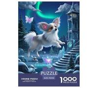 Cachorro PapillonJigsaw Puzzles for Adults 1000pcs Age 12+ for Adults FamilyPuzzle Game Beautiful Decoration for Women Gifts for Man70x50cm/1000pcs