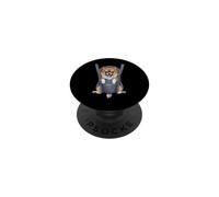 Cachorro Pomerania Divertido en un portabebés. Amante de los Perros PopSockets PopGrip Adhesivo