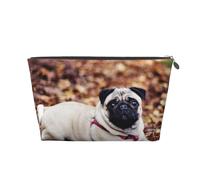 Cachorro Pug, Bolsa de artículos de tocador Bolsa de Maquillaje Bolsa de cosméticos Bolsa de artículos de tocador de Viaje portátil