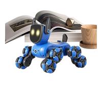 Cachorro Robot - Perro Robot Inteligente | Juguete Para Perros Robots | Robots De Baile Eléctricos Educativos De 8 Ruedas, Juguetes Electrónicos Automáticos Para Perros, Juego Interactivo Control