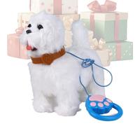 Cachorro robot realista - Joy For All Interactive para gatos electrónicos ladrando y caminando | cachorro robótico de peluche | Compañero animal para, niñas, adultos, juego en casa, fiesta de annivers