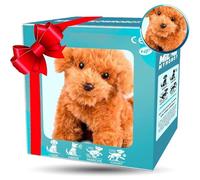 Cachorro Robot Realista, Juguete Interactivo de Perro AI, Camina, Ladra y Mueve la Cola, Mascota Recargable para Regalo de Cumpleaños, Juego de rol & Compañero Emocional C