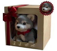 Cachorro Robot Realista, Juguete Peluche AI Interactivo para Niños y Adultos, Camina, Ladra y Mueve la Cola, Mascota Recargable, Compañero Sin Desorden para Apoyo Emocional & Juego de rol B