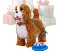 Cachorro robot realista - Mascota inteligente con inteligencia artificial interactiva, pelaje realista sensible al tacto, reconocimiento de comandos de voz para trabajos pesados | A