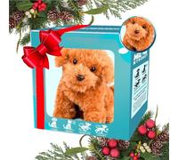 Cachorro Robot Realista, Perro Robot Ai Que Camina y Actúa como Un Perro Real | Juguete de Entretenimiento Interactivo Realista para Regalos y Juegos de Cumpleaños Brown Style B