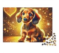 Cachorro Tierno Puzzle de 1000 Piezas Papel para Adultos Escena de Sueño Dorada Puzzle para Toda la Familia Relajación Atención Regalo 70x50cm/1000pcs