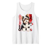 Cachorro Yorkie de Tiny Legend Biewer Camiseta sin Mangas