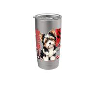 Cachorro Yorkie de Tiny Legend Biewer Vaso térmico de acero inoxidable de doble pared