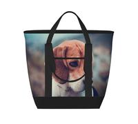 Cachorros Beagle Perros Mascotas Beagle,Bolsas de almuerzo de gran capacidad, bolsa de mano térmica para mujeres, hombres, trabajo, picnic, viajes.