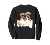 Cachorros Boxer en la Cama Sudadera