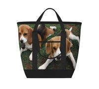 Cachorros de beagle,Bolsas de almuerzo de gran capacidad, bolsa de mano térmica para mujeres, hombres, trabajo, picnic, viajes.