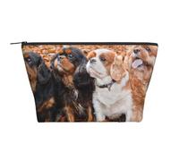 Cachorros de otoño Cavalier King Charles Spaniel, Bolsa de artículos de tocador Bolsa de Maquillaje Bolsa de cosméticos Bolsa de artículos de tocador de Viaje portátil